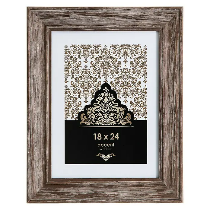 Accent Bilderrahmen Vintage - Braun, 18 x 24 cm, Holz - Vorderansicht