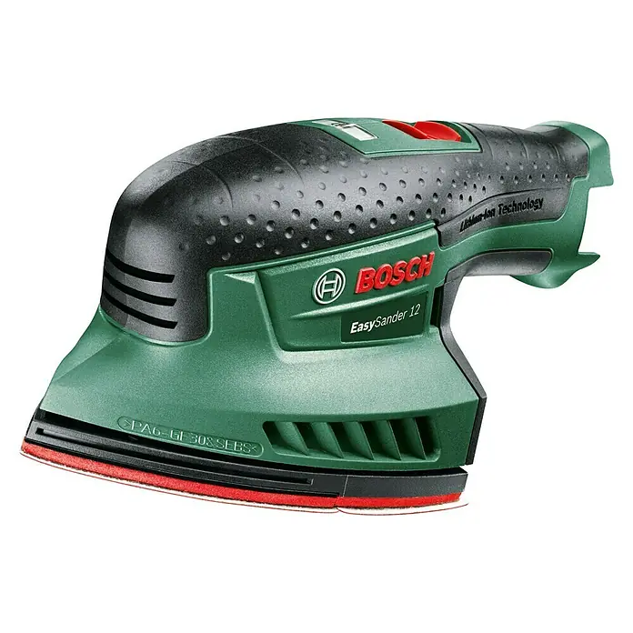 Bosch Multilijadora de batería EasySander 12 - 12 V, Iones de litio, 5 Ah, Sin batería, 22.000 r.p.m. - Vista de perfil izquierdo
