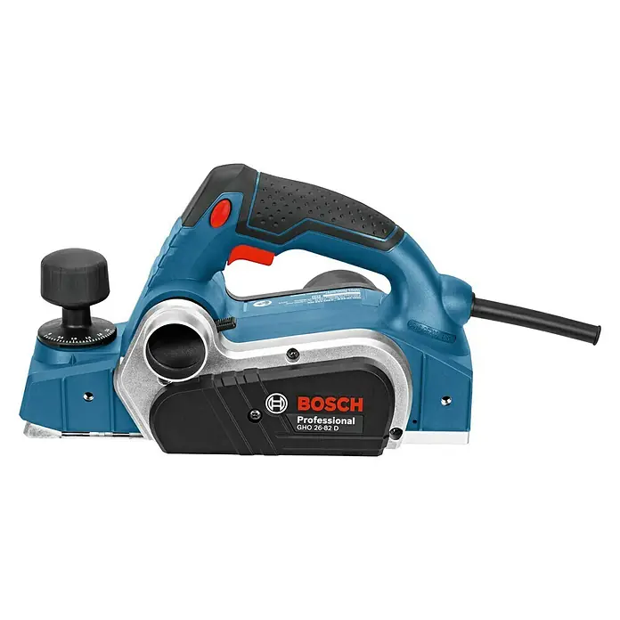 Bosch Professional Handhobel GHO 26-82 D - 710 W, Hobeltiefe: 0 mm - 2,6 mm, Leerlaufdrehzahl: 18.000 U/min - Linke Seitenansicht