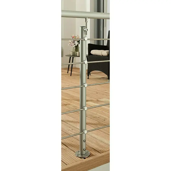Treba Frewa Geländer-Set AG2 - Oberbodenmontage, Aluminium, Silber, Länge: 1.500 mm