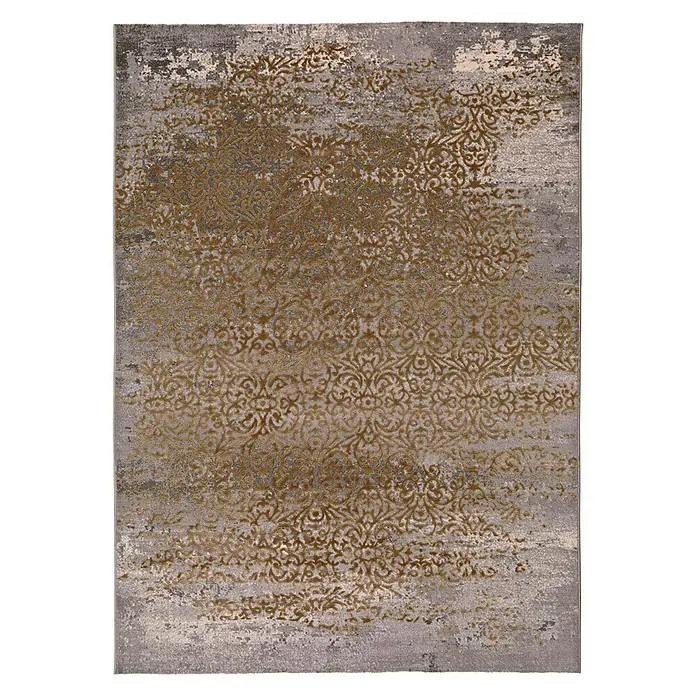 Alfombra de pelo corto Varese - Oro, 230 x 160 cm, 100% Polipropileno - Vista superior
