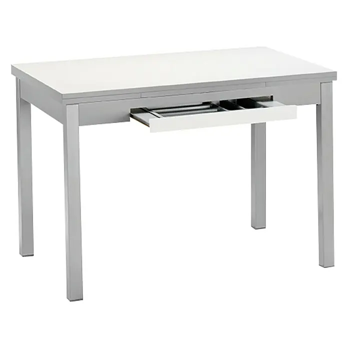 Mesa Meri - L x An: 150 x 60 cm, Material del tablero de la mesa: MDF, Blanco