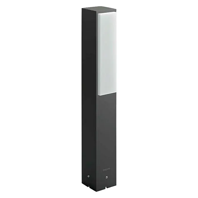 Philips Sobremuro LED Stratosphere - Color: Gris oscuro, Altura: 42 cm, Tipo de protección: IP44
