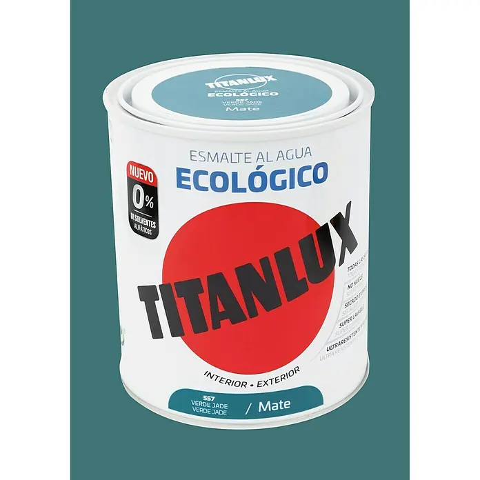 Titanlux Esmalte de color Eco - Verde jade, 750 ml, Mate