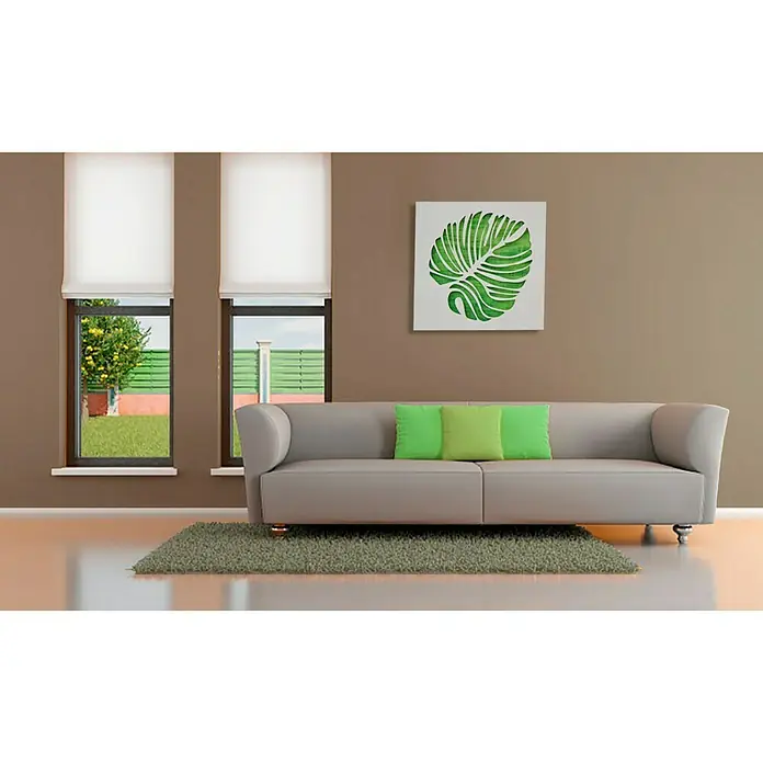 Cuadro láser Hoja 3D - Hoja tropical, An x Al: 50 x 50 cm