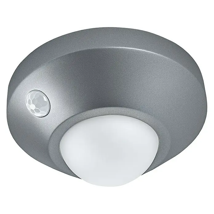 Ledvance LED-Nachtlicht Ceiling - Silber, Batteriebetrieben, Ø x H: 86 x 47 mm - Ansicht von oben