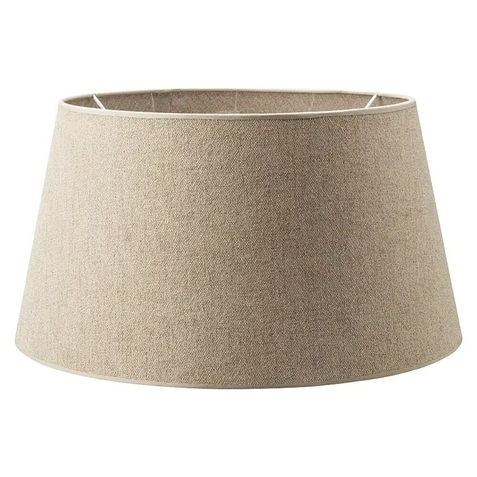 Home Sweet Home Lampenschirm Melrose - Ø x H: 35 x 19 cm, Taupe, Stoff, Rund