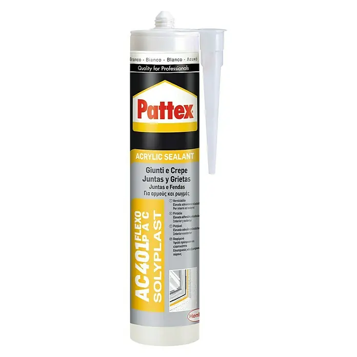 Pattex Sellador AC410 Solyplast - Blanco, 0,3 l