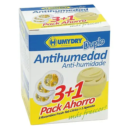 Humydry  Pack de recambios para el deshumidificador 3+1