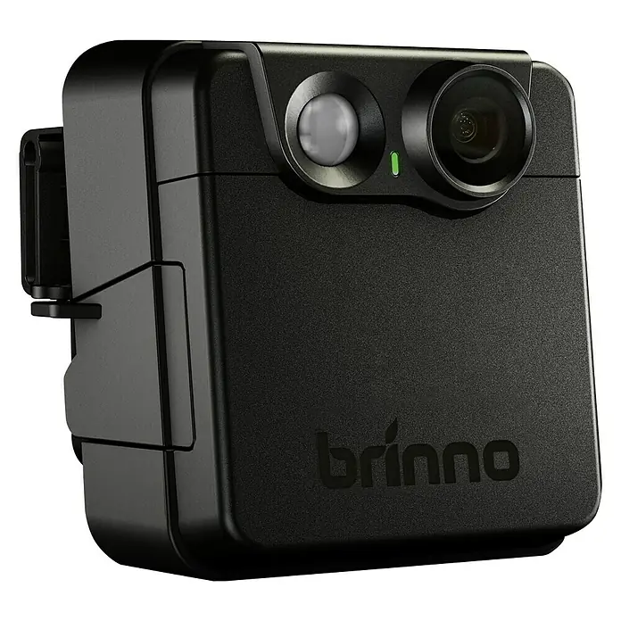 Brinno Kamera MAC 200DN - Brennweite: 28 mm (35 mm entsprechend), Auflösung: 1280 x 720 Pixel, Batterielaufzeit: Bis zu 14 Monate - Linke Seitenansicht
