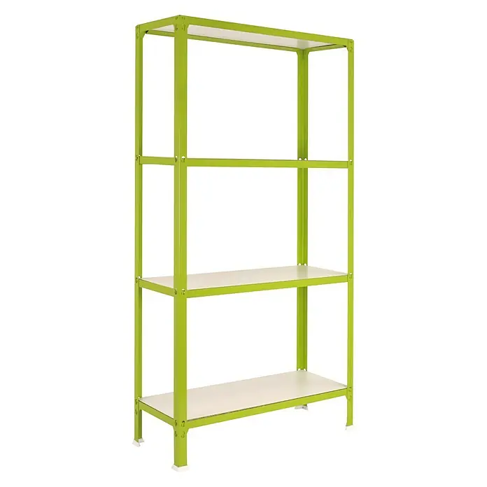 Simonrack Homeclick Estantería metálica Color Mini - L x An x Al: 30 x 80 x 160 cm, Capacidad de carga: 100 kg/balda, Número de baldas: 4 ud., Verde
