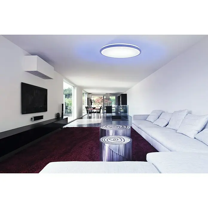 Eglo LED-Deckenleuchte Lipari - 40 W, Weiß, Warmweiß