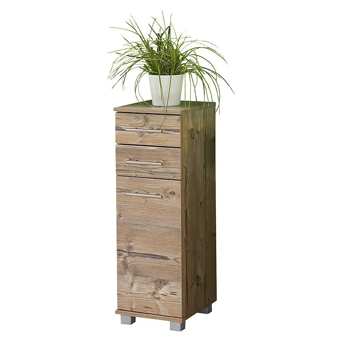 Schildmeyer Isola Unterschrank - 30,5 x 33 x 89 cm, Silberfichte - Rechte Seitenansicht