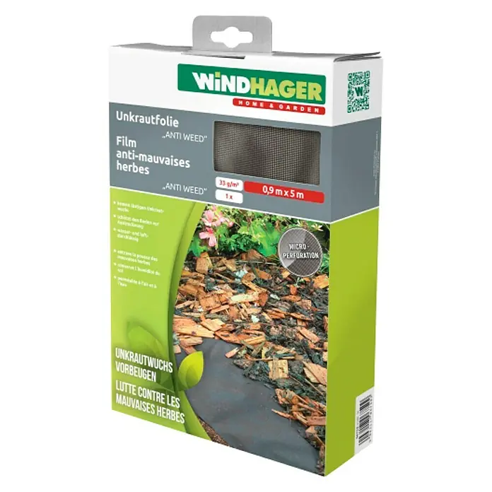 Windhager Anti-onkruidfolie Anti Weed - l x b: 15 m x 90 cm