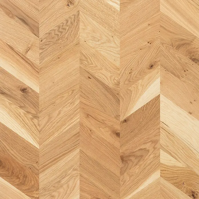 CUCINE Arbeitsplatte Fixmaß - Eiche, Fischgrätoptik, 246 x 79,7 x 3,65 cm