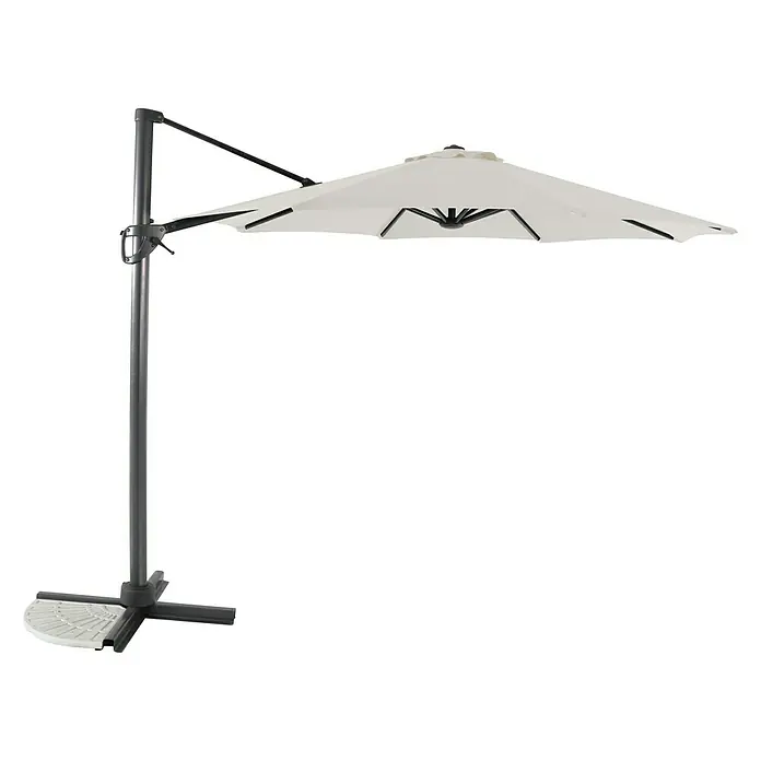 Sunfun Parasol de jardín Ligurien - Crudo, Diámetro: 300 cm