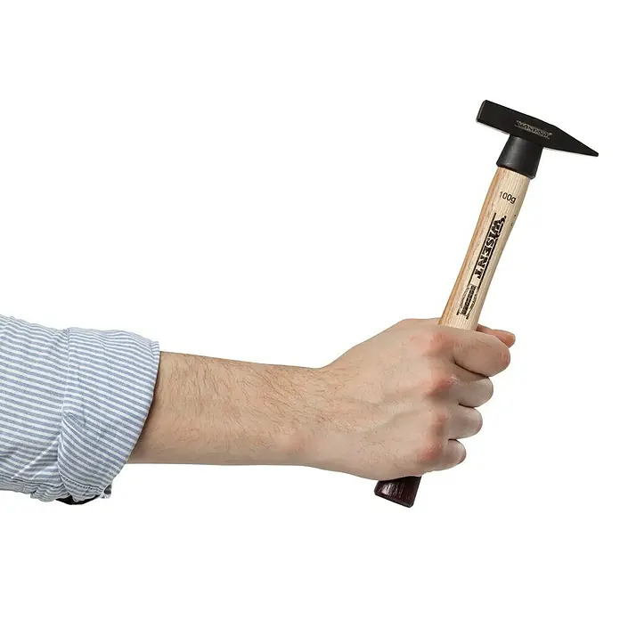 Wisent Schlosserhammer - 100 g, Holz Hickory