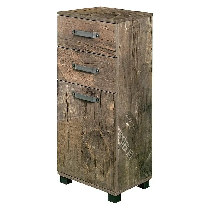 Schildmeyer Milan Unterschrank - 40,5 x 32 x 95 cm, Panamaeiche - Rechte Seitenansicht