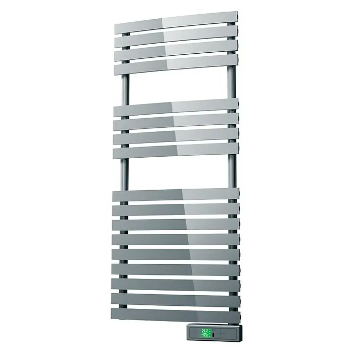 Rointe Radiador toallero eléctrico Delta - An x Al: 50 x 116,1 cm, 300 W, Cromo, Display LC