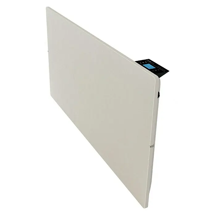 ClimaStar Speichersteinheizung - 2.000 W, Schieferweiß, L x B x H: 8 x 100 x 50 cm - Linke Seitenansicht