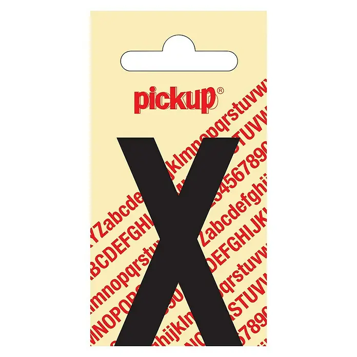 Pickup Naljepnica - Motiv: X, Crne boje, Visina: 60 mm