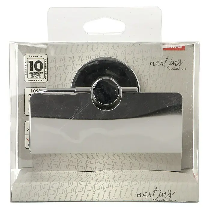 Tatay Martins Portarrollos papel higiénico con tapa - Cromo, Aleación de zinc