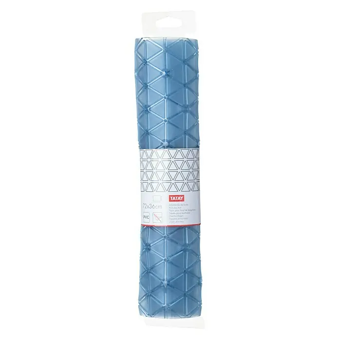 Tatay Alfombra antideslizante para bañera Diamond - 36 x 72 cm, PVC, Azul