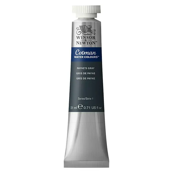 Winsor & Newton Cotman Aquarellfarbe - Paynesgrau, 21 ml, Tube - Vorderansicht