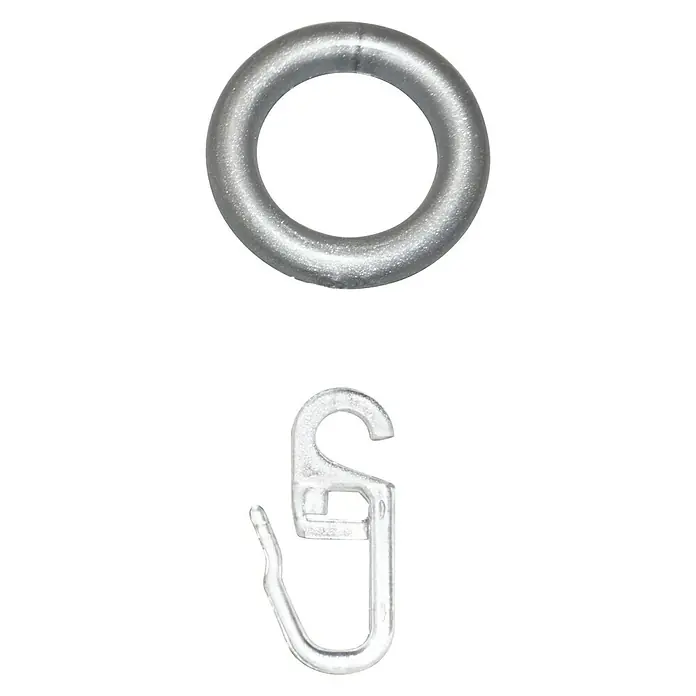 Sombra Ukrasni kolutovi - Mat krom, 12 mm, 10 Kom. - Detaljan prikaz