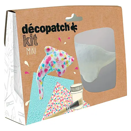 Décopatch  Pieza decorativa mini Kit Delfín