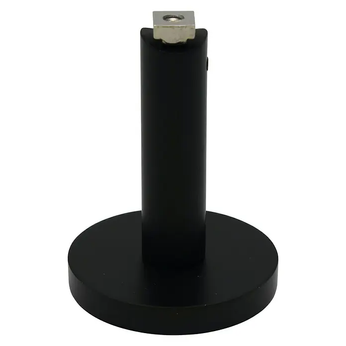 Expo Ambiente Träger Match - Schwarz, Geeignet für: Gardinenstangen Ø 20 mm, 7 cm - Vorderansicht