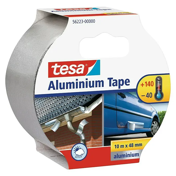 Tesa Aluminijska traka - Aluminijske boje - Pogled s lijeve strane