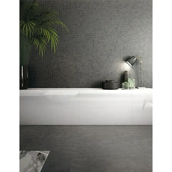 Ambiente by Palazzo Feinsteinzeugfliese - 45 x 90 cm, Grau, Matt