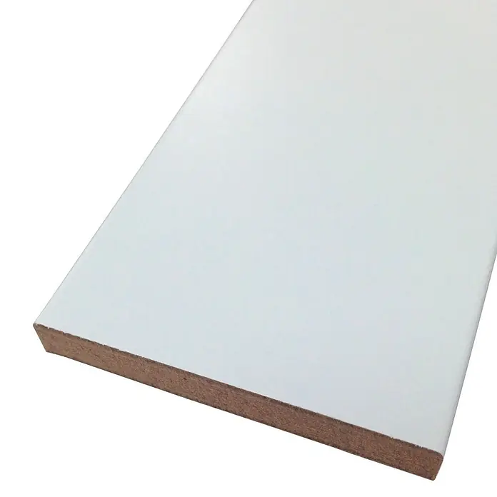 Rufete Tapeta MDF rechapada en melamina - 70 x 2.230 mm, Blanco, 1 ud. - Vista angular