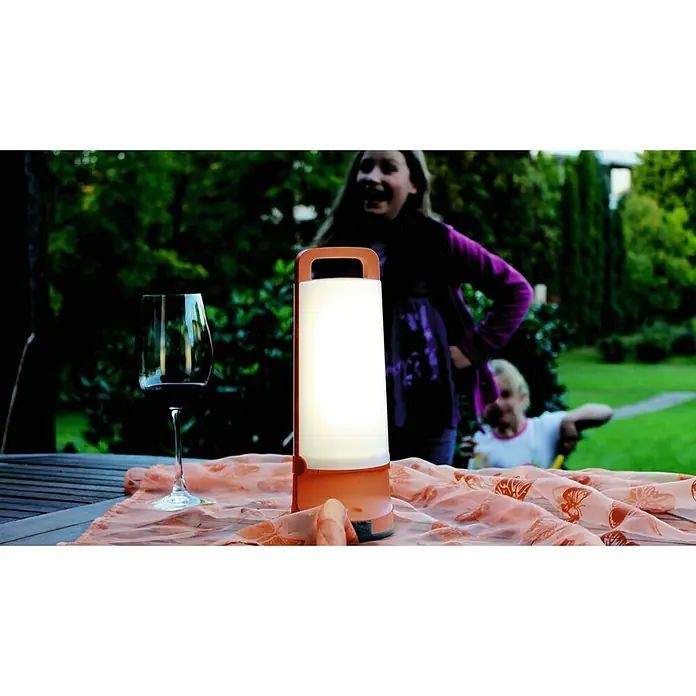 Lutec Lámpara solar LED Dragonfly - Naranja, Opal, Altura: 28,2 cm