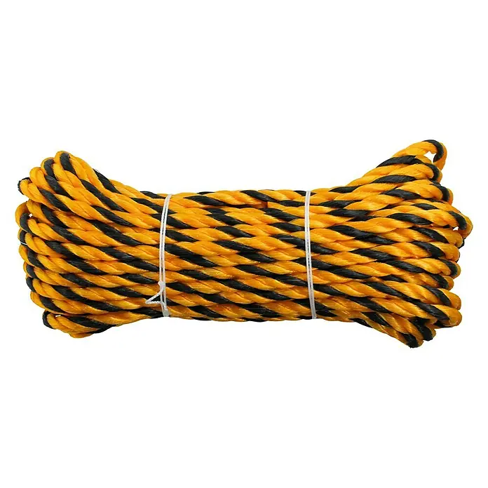 Stabilit PP kötél - 3 tengelyes esztergált, Fekete/sárga