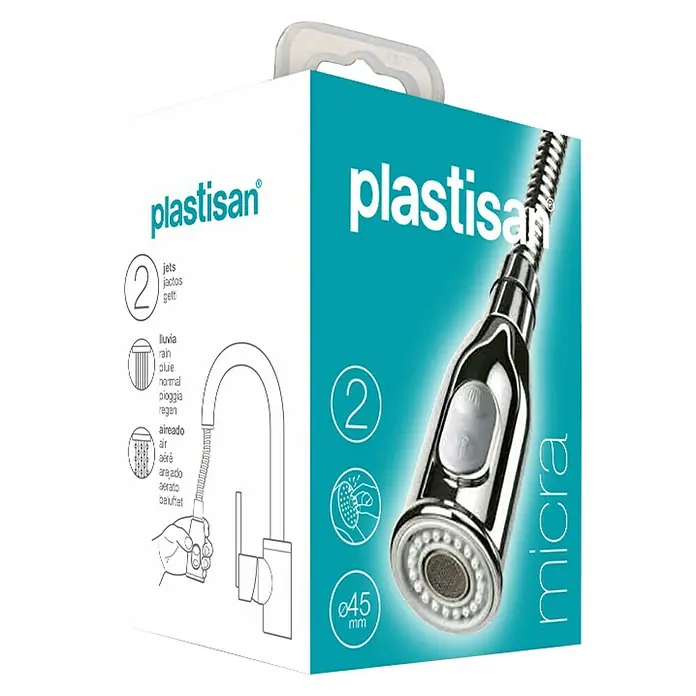 Plastisan Rociador de recambio Micra - ½″, Cromo