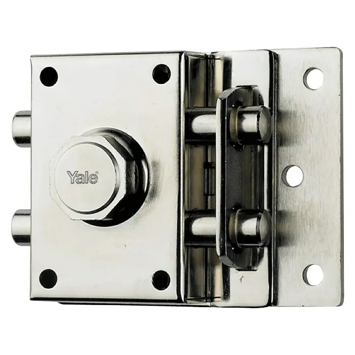 Yale Cerrojo de seguridad 160HP - An x Al: 60 x 90 mm, Acero, Plateado, Pintado