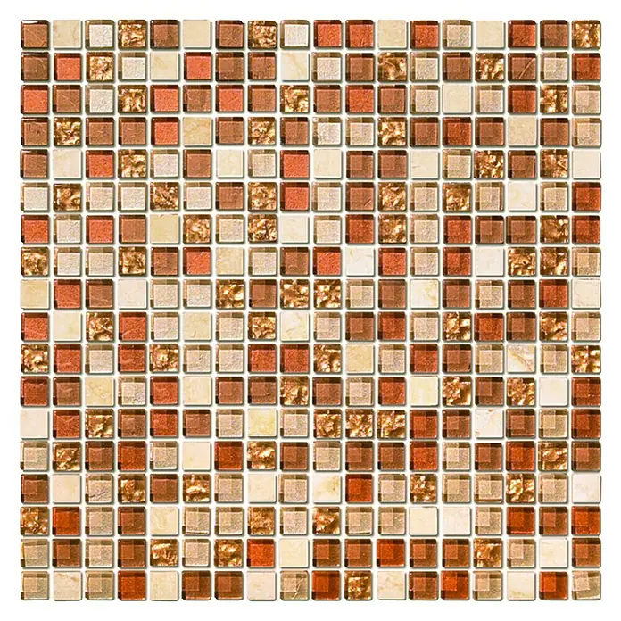 Palazzo Baldosa de mosaico Olimpia - 30,1 x 30,1 cm, Multicolor