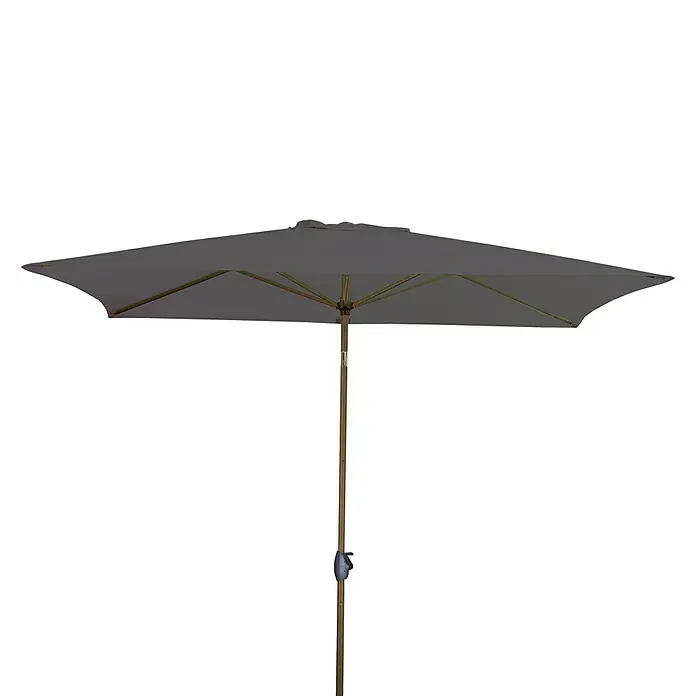 Derby Basic Lift Sonnenschirm Neo - Anthrazit, L x B: 240 x 200 cm - Vorderansicht