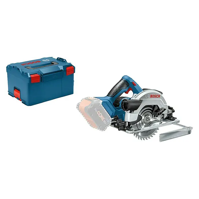 Bosch Professional Akku-Handkreissäge GKS 18V-57 G L-Boxx - 18 V, Ohne Akku, Leerlaufdrehzahl: 3.400 U/min, Sägeblatt: Ø 165 mm