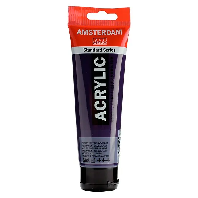 Talens Amsterdam Pintura acrílica Standard - Violeta azul permanente, 120 ml, Tubo