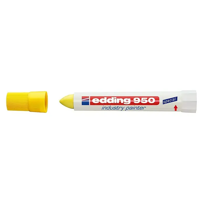 Edding Marcador de pasta Industry Painter 950 - Grosor de trazo: 10 mm, Amarillo