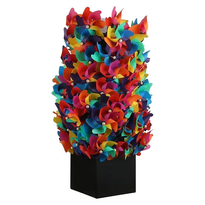 Artículos decorativos Molino de aire - Colores surtidos, Plástico, 1 ud.