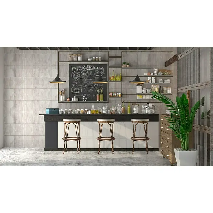 Bariperfil Aqua Revestimiento de pared Betton Hell - 60 x 30 cm, Gris