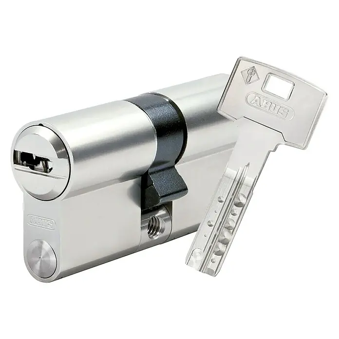 Abus Cilindro de perfil Vela - Longitud total interior/exterior: 30/40 mm, Níquel