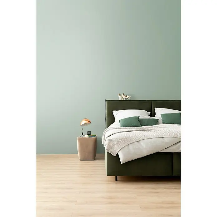 SCHÖNER WOHNEN-Farbe Wandfarbe Designfarbe - Harmonisches Jadegrün, 2,5 l, Matt - Stimmungsaufnahme