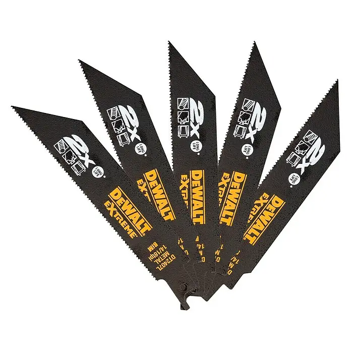 Dewalt Extreme Hoja de sierra de sable DT2407L-QZ - Metal, 5 ud., Largo: 152 mm