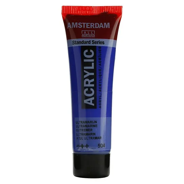 Talens Amsterdam Pintura acrílica Standard - Azul ultramarino, 20 ml, Tubo