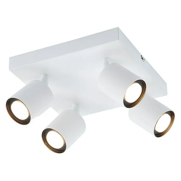 Plafón LED Bass - 5 W, L x An x Al: 21 x 21 x 13 cm, Blanco, Blanco neutro